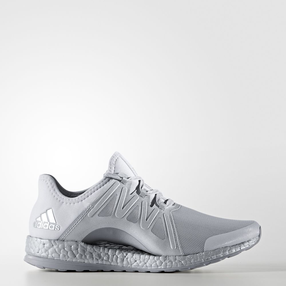 Adidas Pure Boost Xpose - παπουτσια για τρεξιμο γυναικεια - Γκρι/Ασπρα/Γκρι,Μέγεθος: EU 36 – 54 2/3